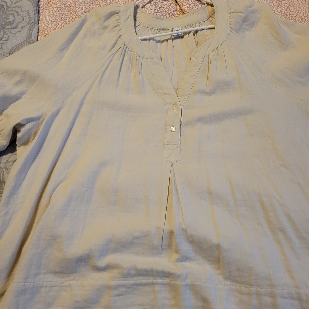 Tan shirt